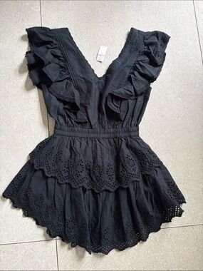 Gap ruffle back mini dress